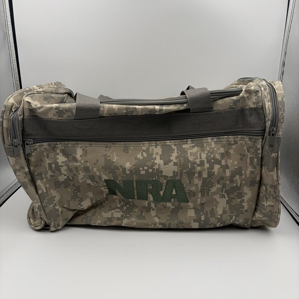 NRA National Rifle Association Duffel Bag Digital Camouflage Travel Camping